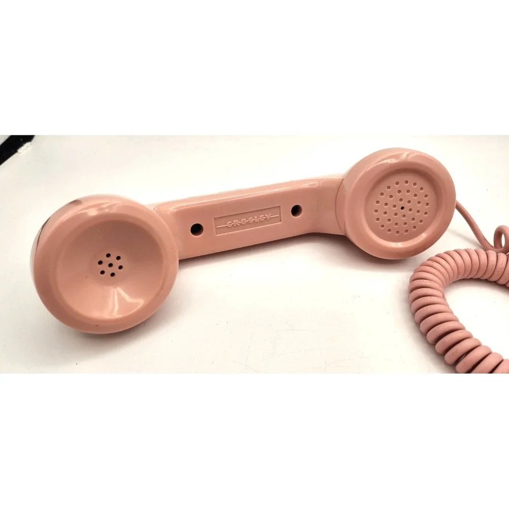 Crosley Mock Rotary Phone Bubble Gum Pink Retro Princess Table Top Land Line